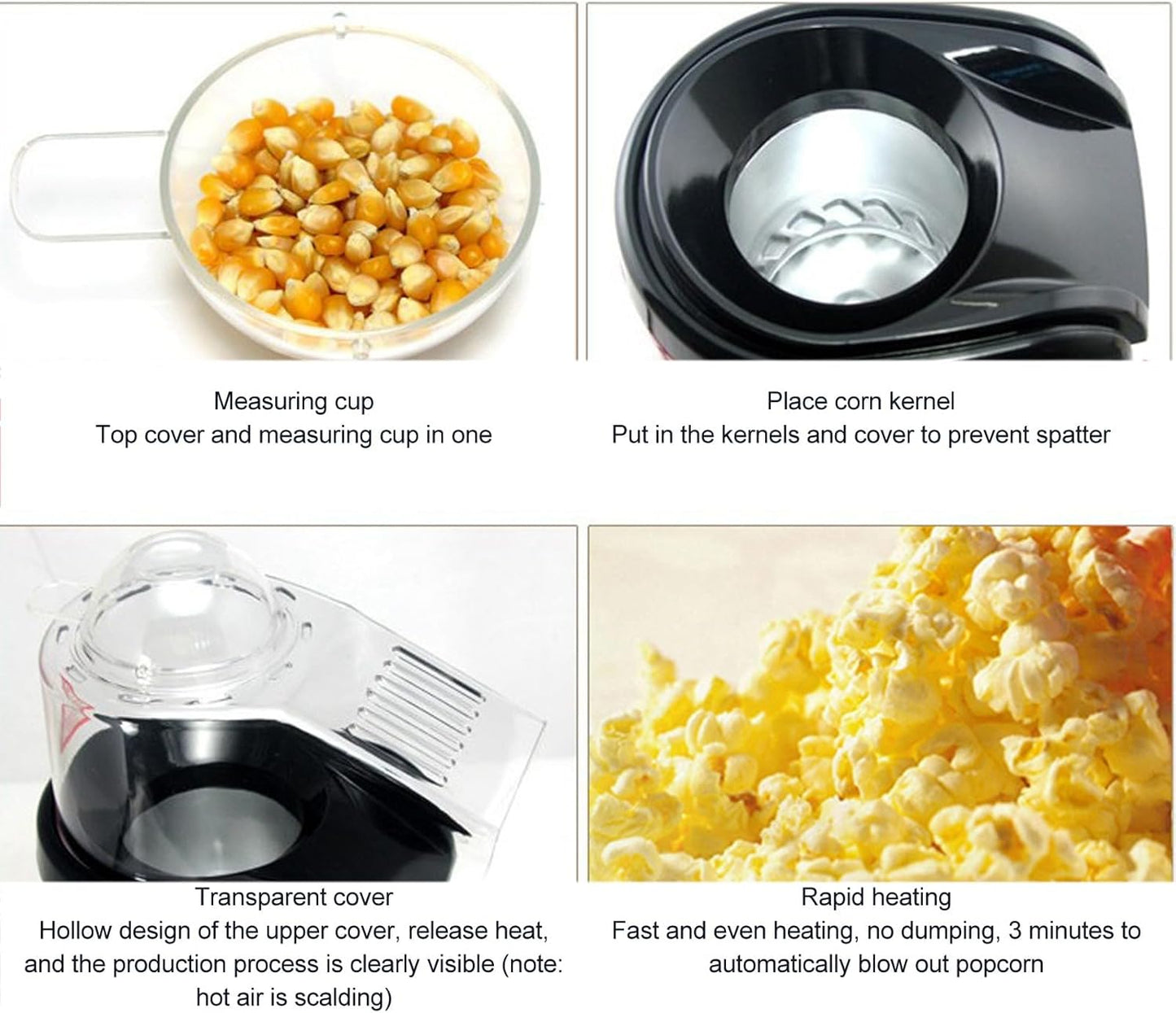 Hot Air Popcorn Maker